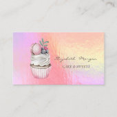 Carte De Visite Holographie de Macaron moderne à couleur d'eau chi (Devant)