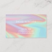 Carte De Visite Holographie du service d'entretien de pelouse et d (Dos)