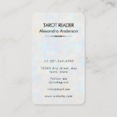 Carte De Visite Holographie du Tarot céleste oculaire mystique (Dos)