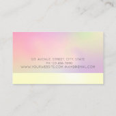 Carte De Visite Holographie élégante et moderne de Mandala (Dos)