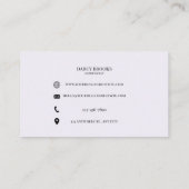 Carte De Visite Holographie Lashes Esthétique Lash Tech (Dos)