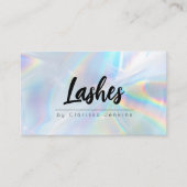 Carte De Visite Holographie Lashes Eyelash Extensions maquillage (Devant)
