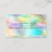Carte De Visite Holographie moderne élégante et sophistiquée (Dos)