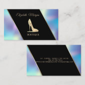 Carte De Visite Holographie moderne élégante haute talons (Devant / Derrière)