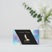 Carte De Visite Holographie moderne élégante haute talons (Debout devant)