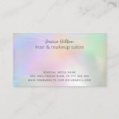 Carte De Visite Holographie moderne signature abstraite ca (Dos)