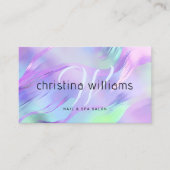 Carte De Visite Holographie Monogramme moderne (Devant)