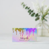 Carte De Visite Holographie Parties scintillant de dérive de maqui (Debout devant)