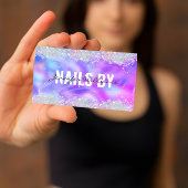 Carte De Visite Holographie Parties scintillant Nails Technicien S