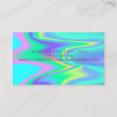 Carte De Visite Holographie professionnelle des lèvres à goutte mé (Dos)