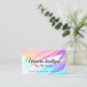 Carte De Visite Holographie Unicorn (Debout devant)