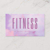 Carte De Visite Holographie violet de forme (Devant)