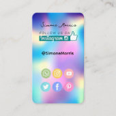 Carte de visite Holographique (Devant)