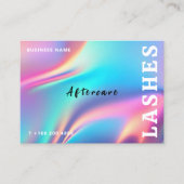 Carte De Visite Holographique Aesthétique Lash Client Après Soin (Devant)