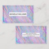 Carte De Visite Holographique | ARRIÈRE - PLAN ABSTRAIT (Devant / Derrière)