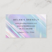 Carte de visite holographique branché de maquillag (Dos)