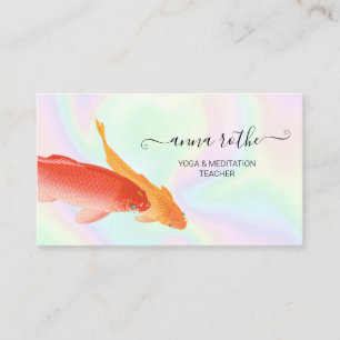 Carte de visite holographique de Koi Fish
