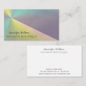 Carte De Visite Holographique élégant luxe brillant (Devant / Derrière)