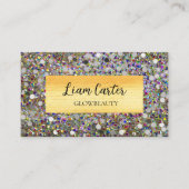 Carte de visite Holographique élégant personnalisa (Devant)