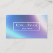 Carte de visite Holographique élégant QR Code (Devant)