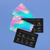 Carte De Visite Holographique Esthétique Après l'instruction de so