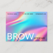 Carte De Visite Holographique Esthétique Après l'instruction de so (Devant)