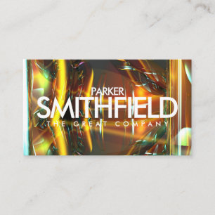 Carte de visite Holographique Futuriste Shimmer