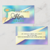 Carte De Visite Holographique géométrique moderne, Sèche-cheveux (Devant / Derrière)