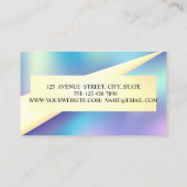 Carte De Visite Holographique géométrique moderne, Sèche-cheveux (Dos)