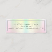 Carte de visite Holographique Instagram Profession (Dos)