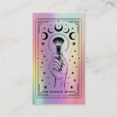 Carte de visite holographique Makeup Rainbow Celes (Devant)