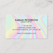 Carte De Visite Holographique moderne (Dos)