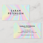 Carte De Visite Holographique moderne (Devant / Derrière)