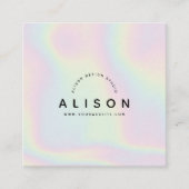 Carte de visite holographique moderne (Devant)