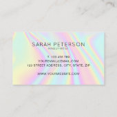 Carte De Visite Holographique moderne (Dos)