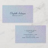 Carte de visite Holographique moderne de Faux (Devant / Derrière)