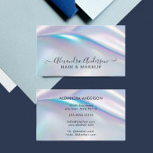 Carte De Visite Holographique moderne élégant Élégant Iridescente