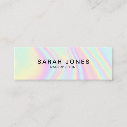 Carte de visite holographique moderne et élégant (Devant)