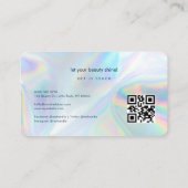 Carte de visite holographique moderne pour profess (Dos)
