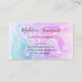 Carte De Visite Holographique moderne violet Parties scintillant b (Dos)