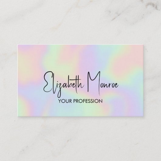 Carte De Visite Holographique Opal Gemstone Loyauté (Devant)