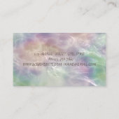 Carte De Visite Holographique Opal Or Lotus Confetti Yoga I (Dos)