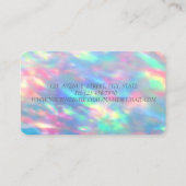 Carte De Visite Holographique Opal Parties scintillant casque DJ (Dos)