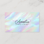Carte De Visite Holographique Opal Pierres Oeil Lashes Brosses Maq (Dos)