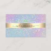 Carte De Visite Holographique Parties scintillant de glam Élégant  (Devant)