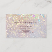 Carte De Visite Holographique Parties scintillant de glam maquilla (Dos)