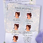 Carte De Visite Holographique Parties scintillant violet luxueux P