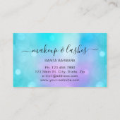 Carte De Visite Holographique Pearly Blue Logo Lash Nails de maqui (Dos)