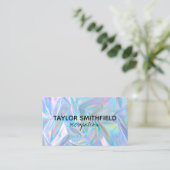 Carte de visite Holographique Personnalisé Faux (Debout devant)