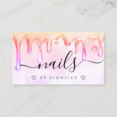 Carte De Visite Holographique Polonais Drives Clous Artiste QR Cod (Devant)